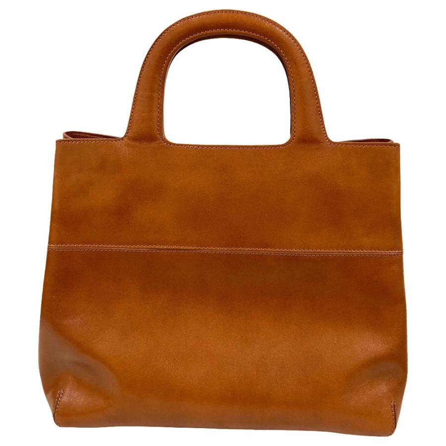 HIROFU（ヒロフ） 美品 レザー トートバッグ ブラウン レディース 古着