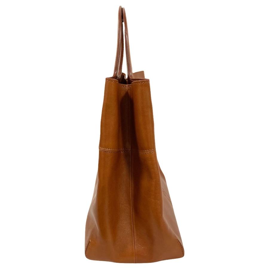 HIROFU（ヒロフ） 美品 レザー トートバッグ ブラウン レディース 古着