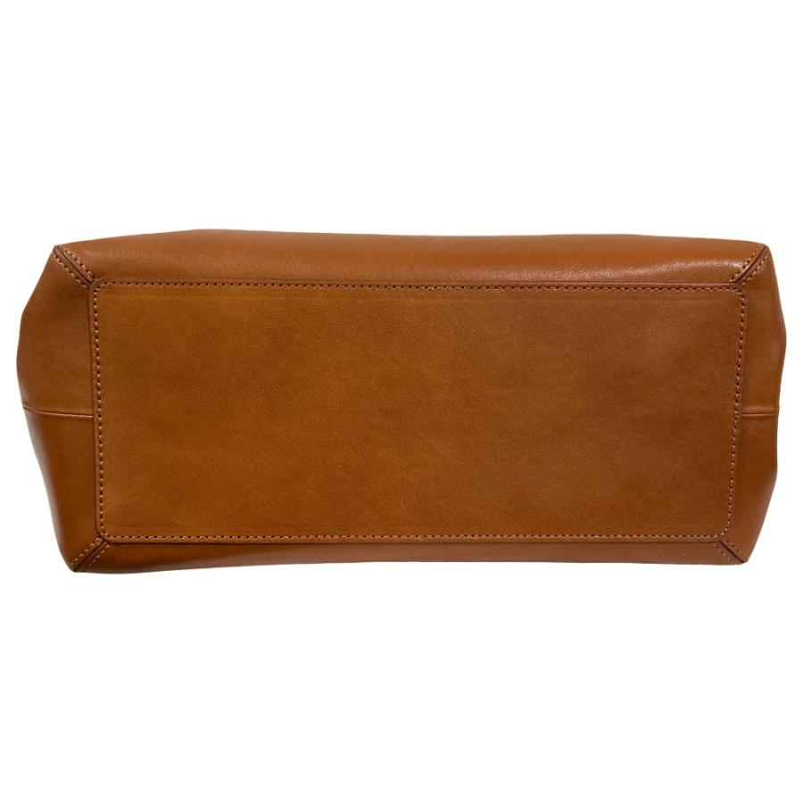 HIROFU（ヒロフ） 美品 レザー トートバッグ ブラウン レディース 古着