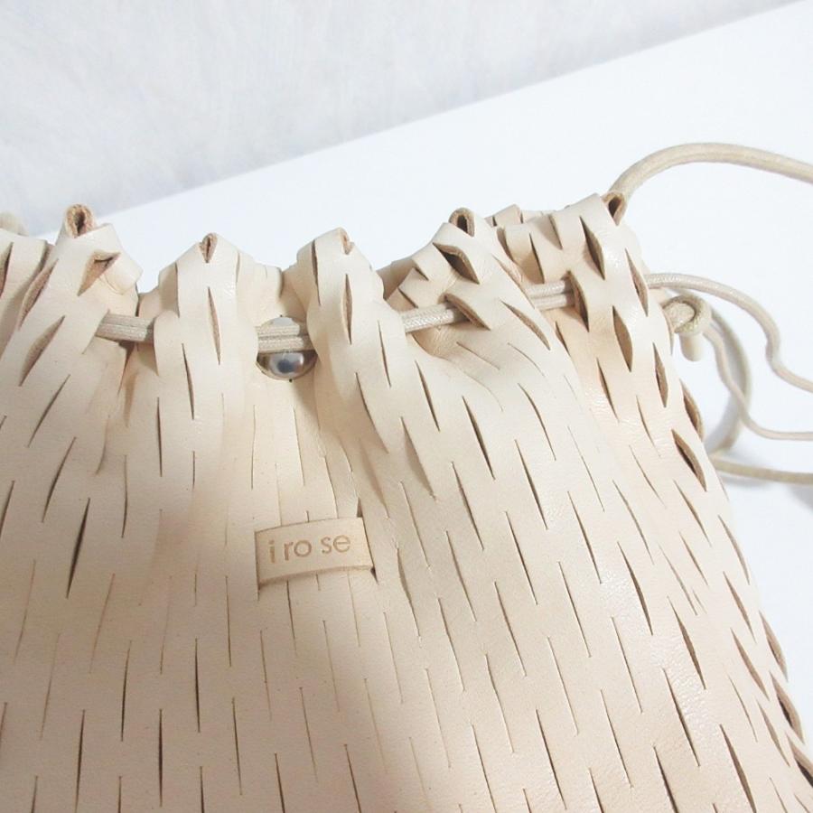 美品 irose イロセ net bucket mini bag 巾着ショルダーバッグ 