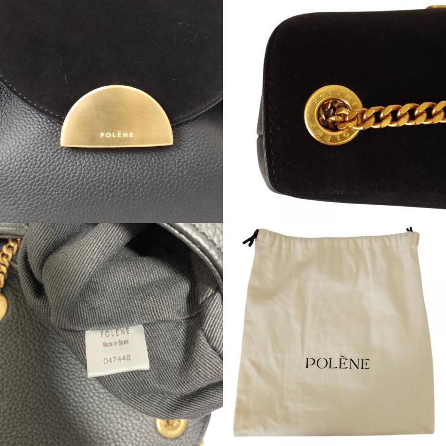 POLENE（ポレーヌ） 良品 ヌメロ アン ミニ スエード チェーン