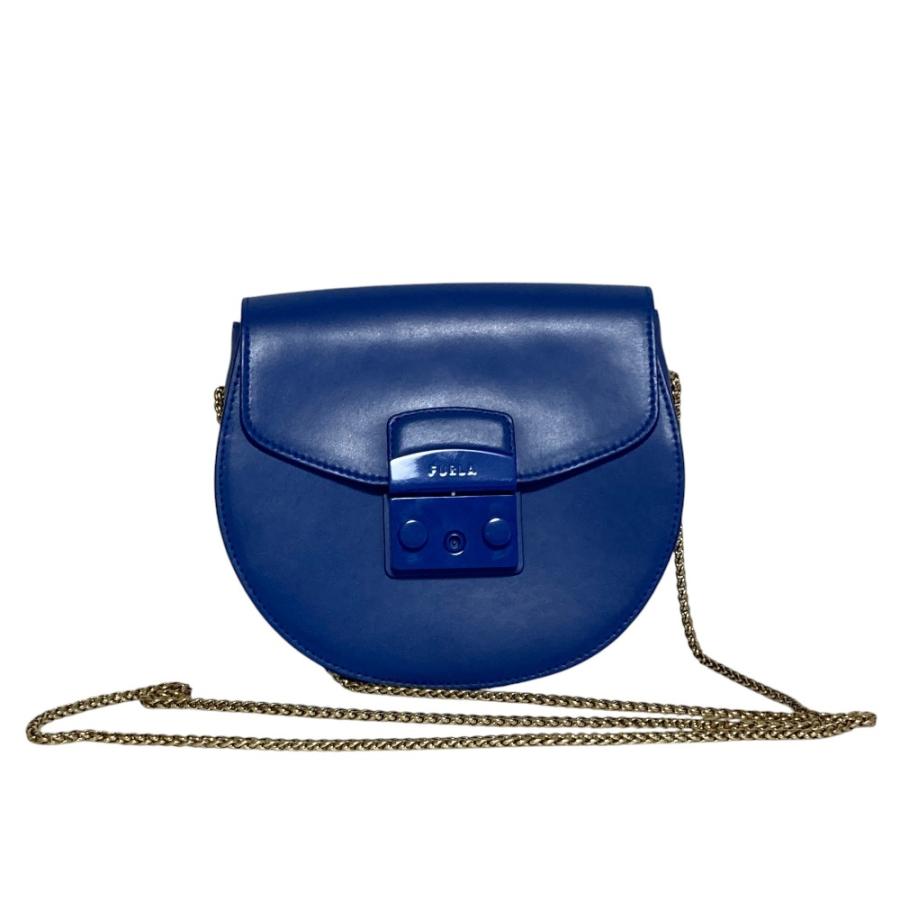 FURLA（フルラ） 良品 メトロポリス ミニ ラウンド チェーン 
