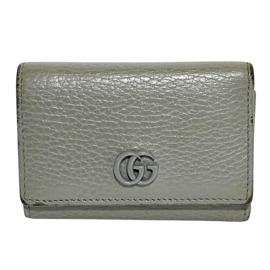 GUCCI（グッチ） GGマーモント レザー 3つ折り財布 コンパクト 