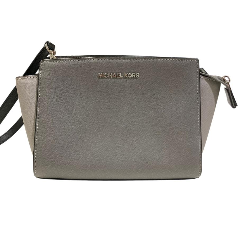 良品 MICHAEL KORS マイケル マイケルコース ショルダーバッグ グレー