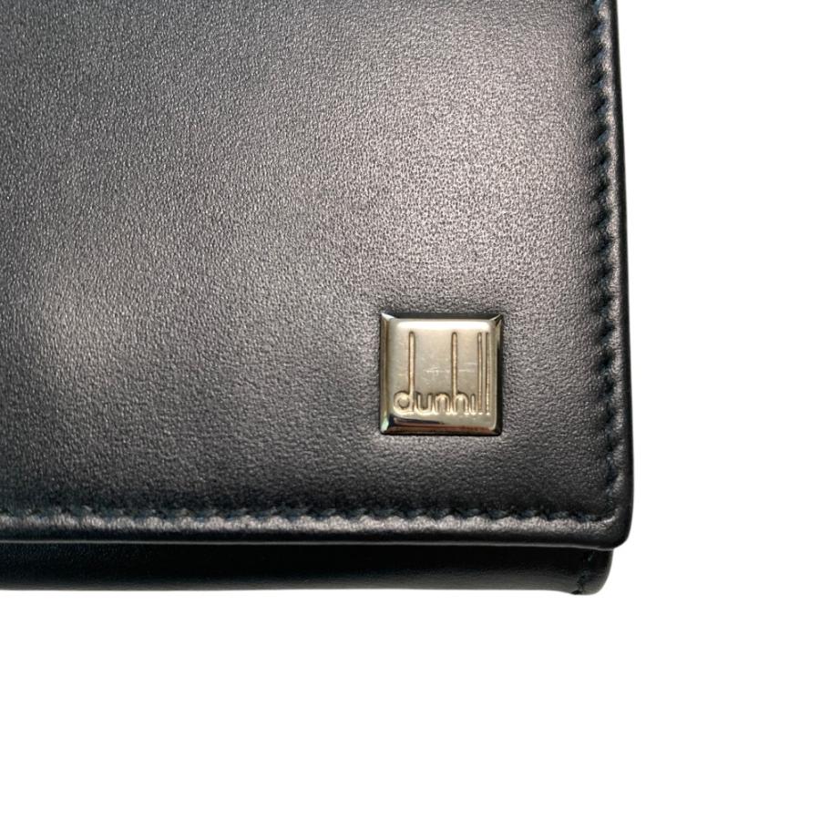 【dunhill 】名刺入れ ダークブラウン　レザー　二つ折り　未使用品 dunhill（ダンヒル） 美品 二つ折り レザーカードケース 名刺入れ
