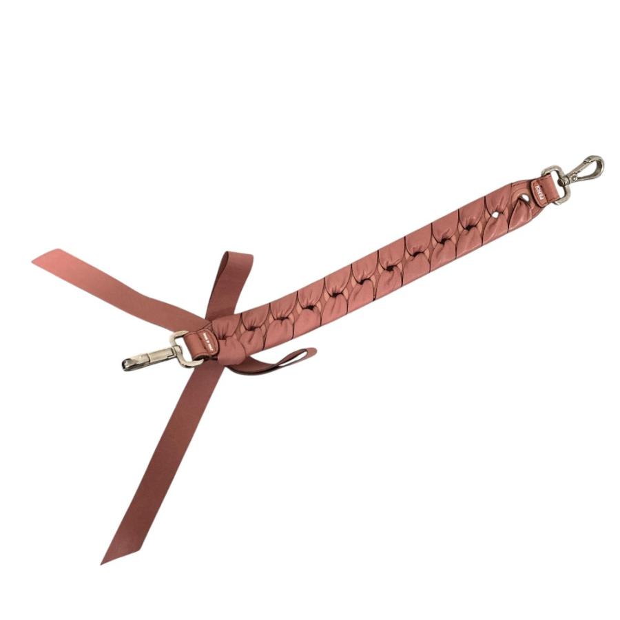 FENDI（フェンディ） 良品 ストラップユー ミニ リボン レザー