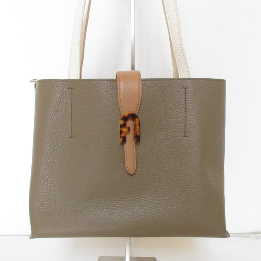 FURLA（フルラ） 美品 SOFIA ソフィア レザー アーチロゴ トートバッグ