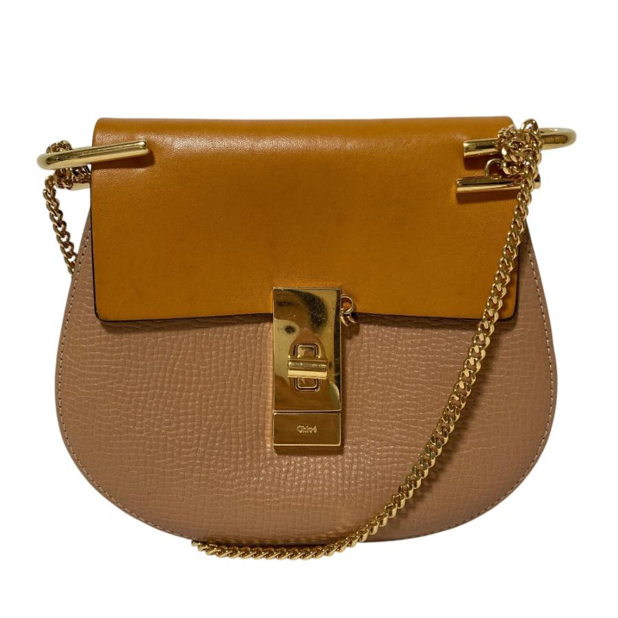 Chloe（クロエ） 美品 ドリュー チェーンショルダーバッグ ベージュ