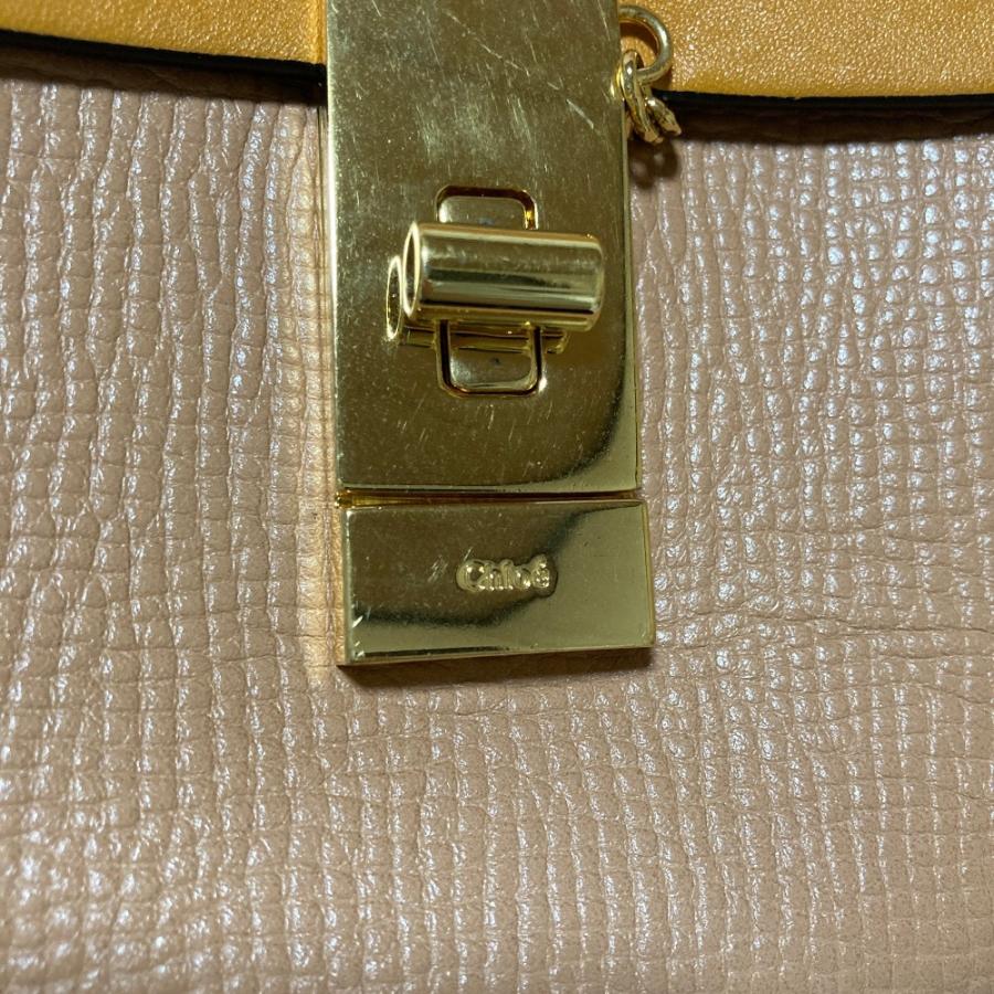Chloe（クロエ） 美品 ドリュー チェーンショルダーバッグ ベージュ