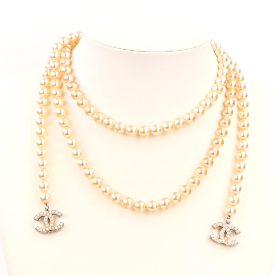 CHANEL（シャネル） 06V ココマーク パールネックレス ゴールドカラー