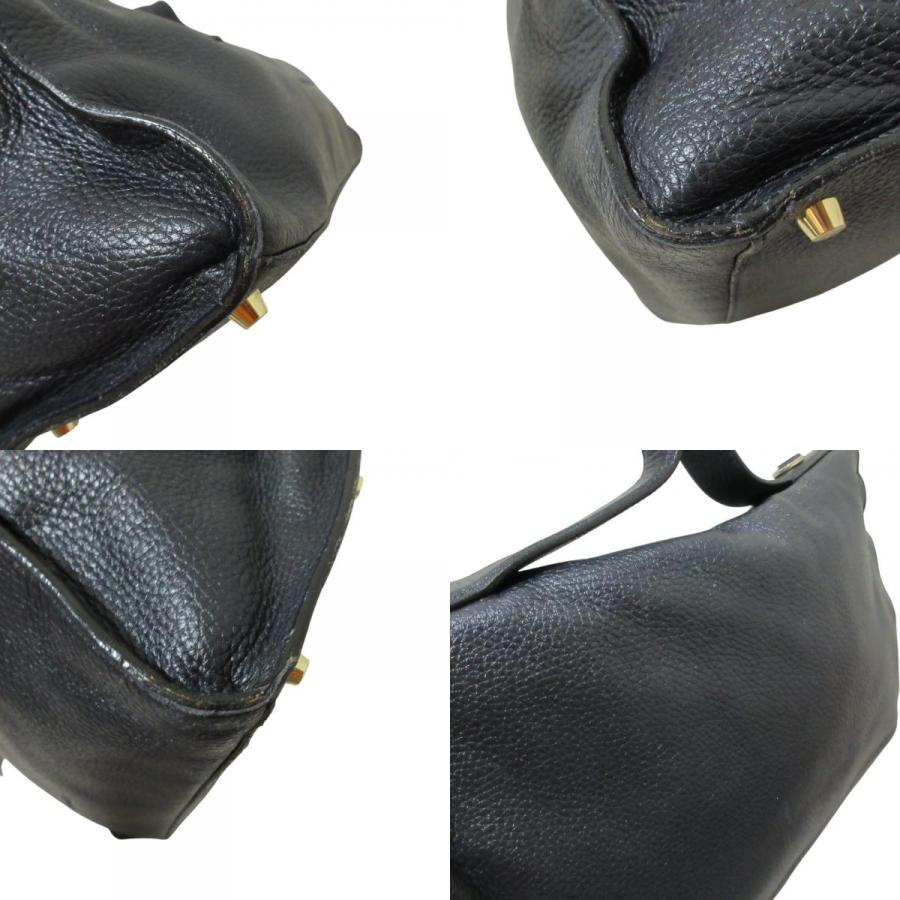 JIL SANDER（ジルサンダー） レザー ハンドバッグ ダークネイビー