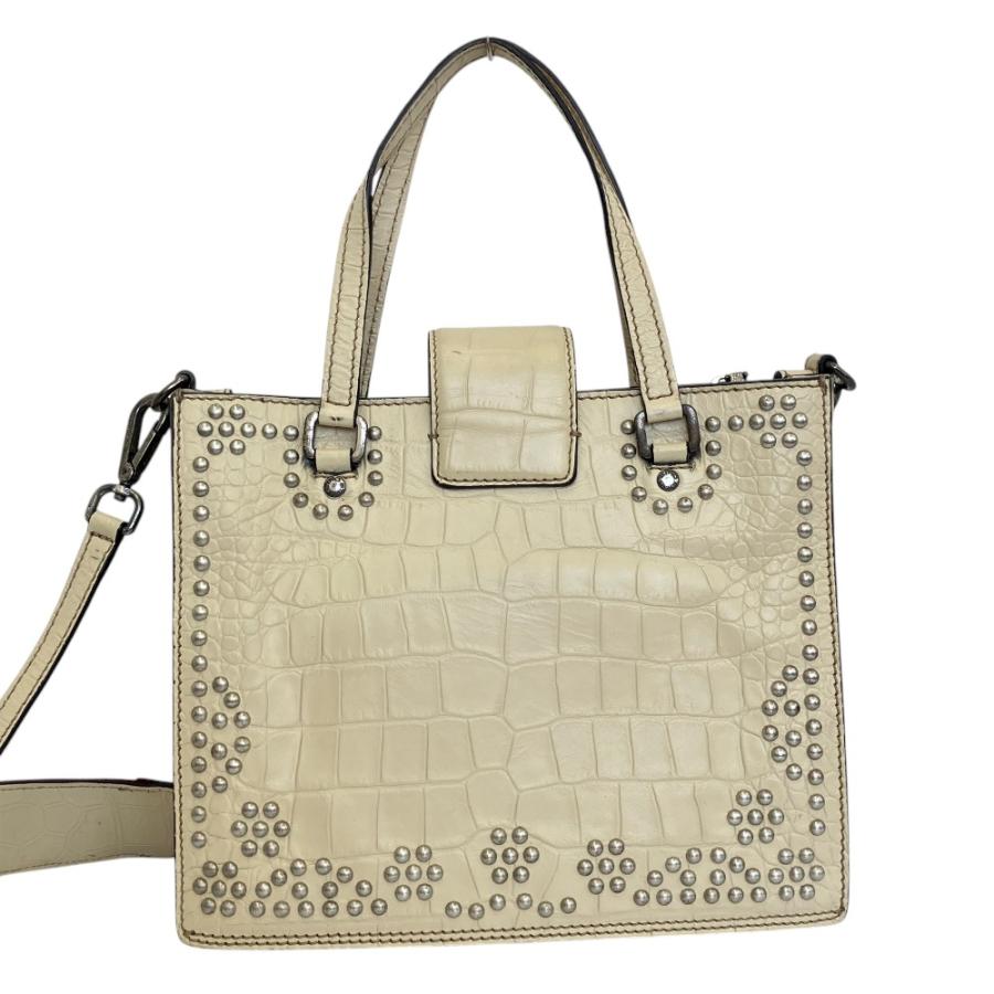 ETRO（エトロ） スタッズ クロコ型押し 2WAY レインボーバッグ