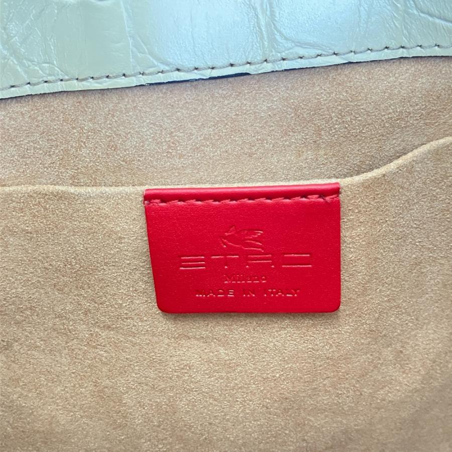 ETRO（エトロ） スタッズ クロコ型押し 2WAY レインボーバッグ