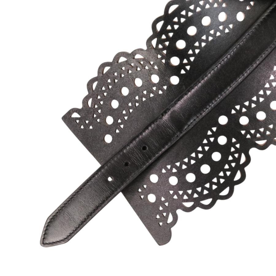 ALAIA（アライア） 美品 VIENNE ヴィエンヌ カットワークレザー