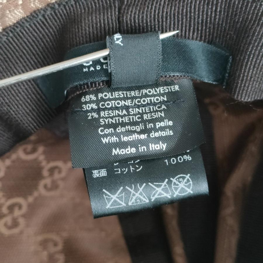 GUCCI（グッチ） 美品 GG柄 キャンバス バケットハット 帽子 030367 L