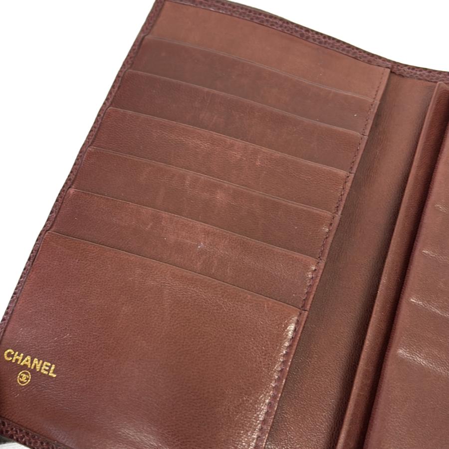 CHANEL（シャネル） 良品 キャビアスキン ビコローレ 二つ折り財布