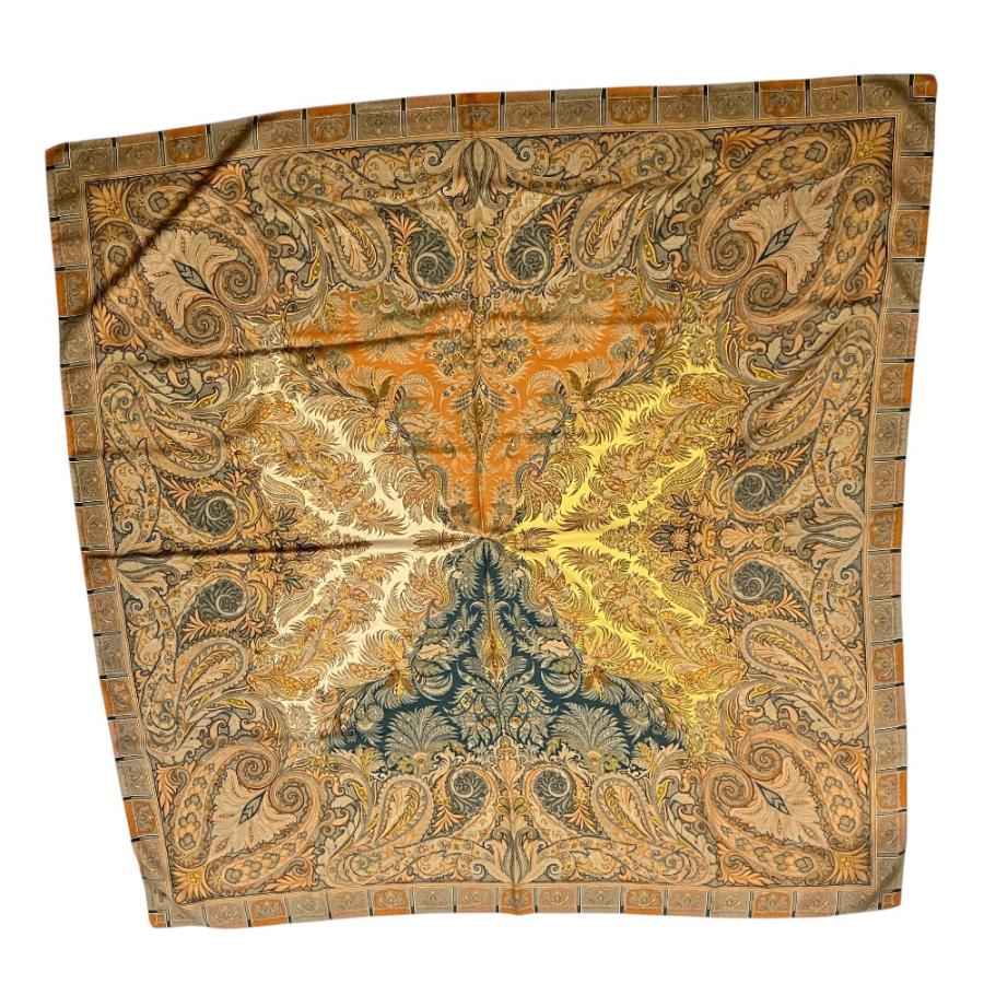ETRO（エトロ） 美品 ペイズリー柄 ウールシルク 大判ストール