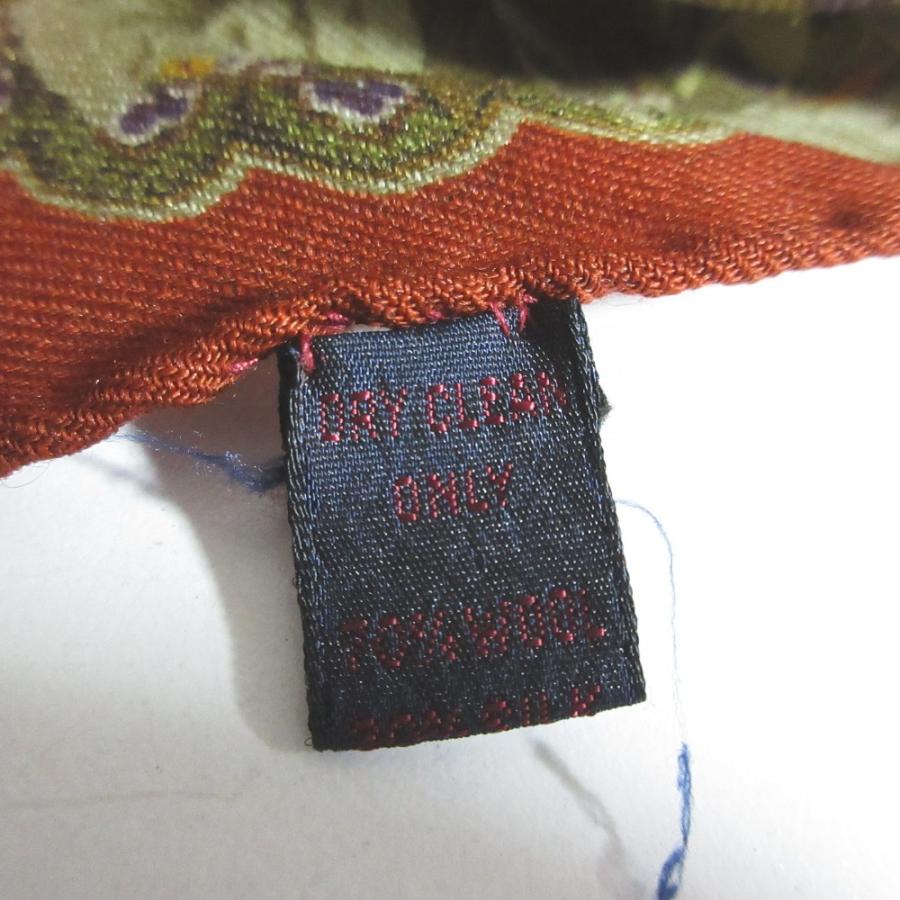 ETRO（エトロ） 美品 フラワー ペイズリー柄 ウールシルク 大判