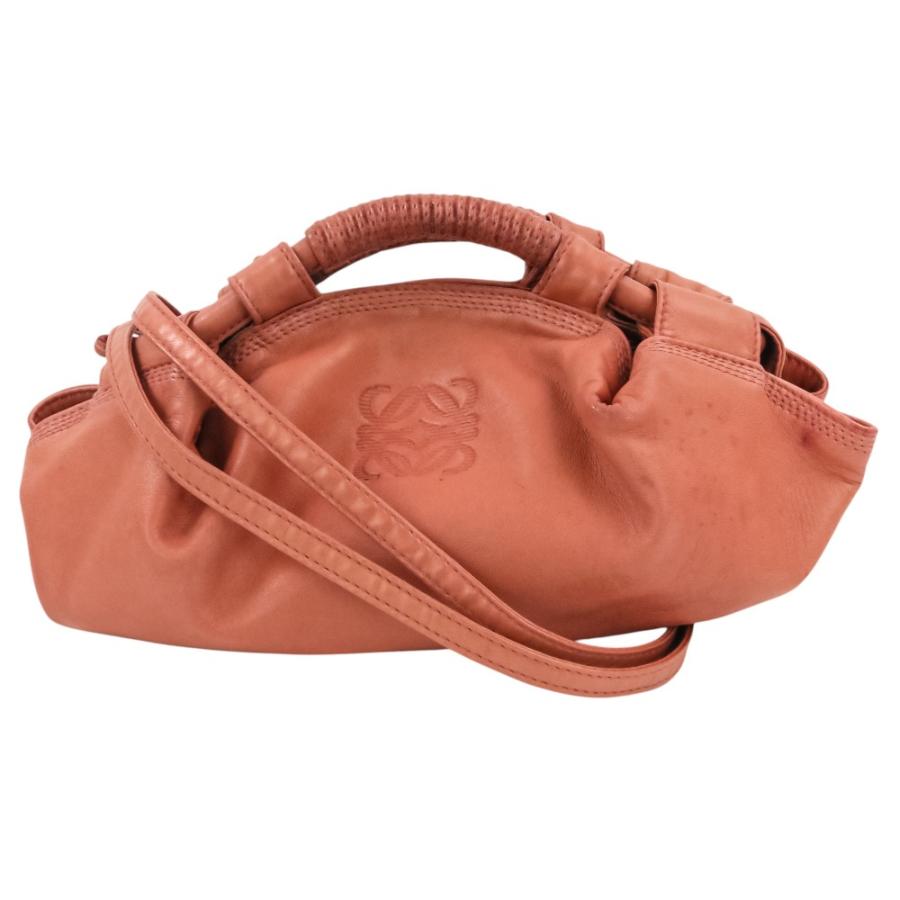 美品✨ 大人気⭐︎LOEWE ロエベ ハンドバッグ ナッパアイレ アナグラム 革 LOEWE（ロエベ） 良品 ナッパアイレ レザー ミニ ショルダーバッグ