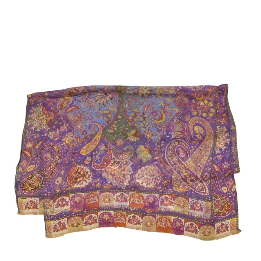 ETRO（エトロ） 美品 ペイズリー柄 シルク100％ スカーフ ストール