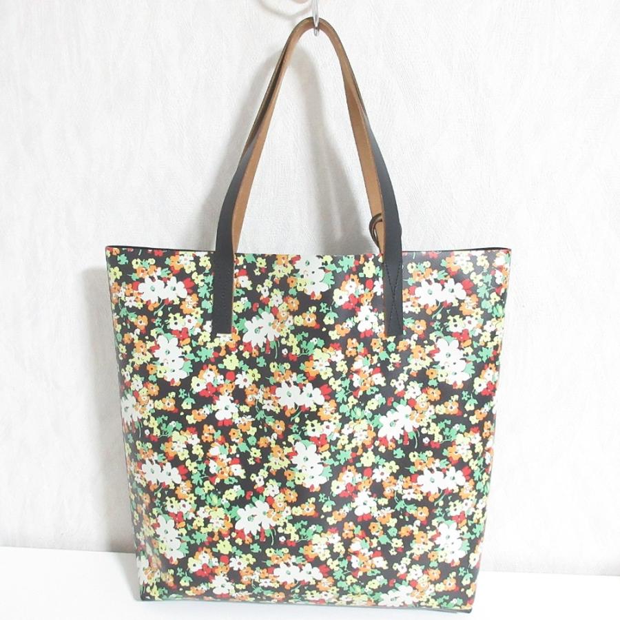 MARNI（マルニ） 美品 フラワープリント ショッピングトートバッグ 