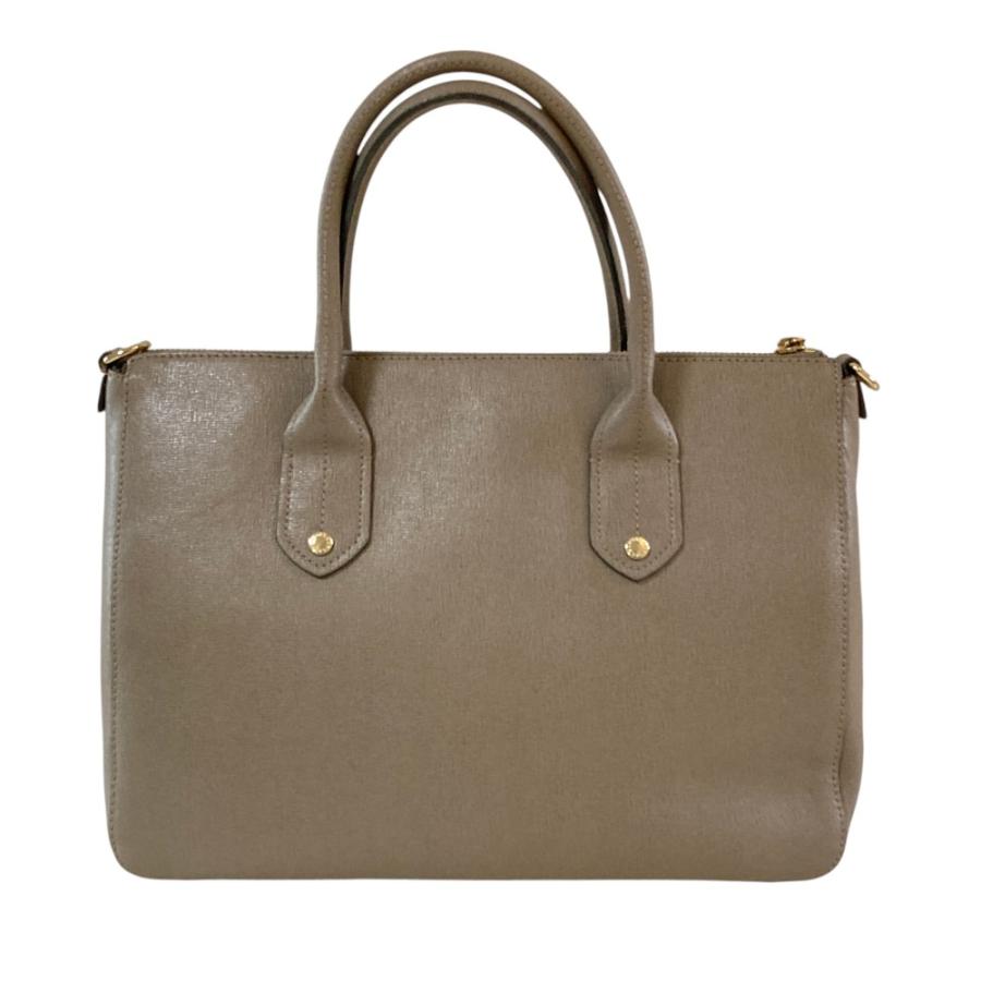 FURLA（フルラ） 美品 レザー トートバッグ ハンドバッグ グレージュ