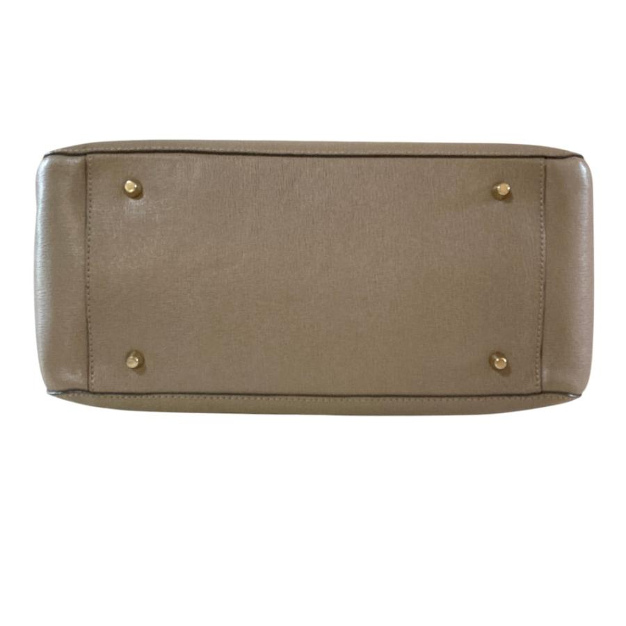 FURLA（フルラ） 美品 レザー トートバッグ ハンドバッグ グレージュ