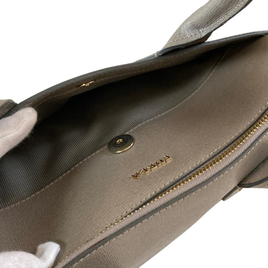 FURLA（フルラ） 美品 レザー トートバッグ ハンドバッグ グレージュ