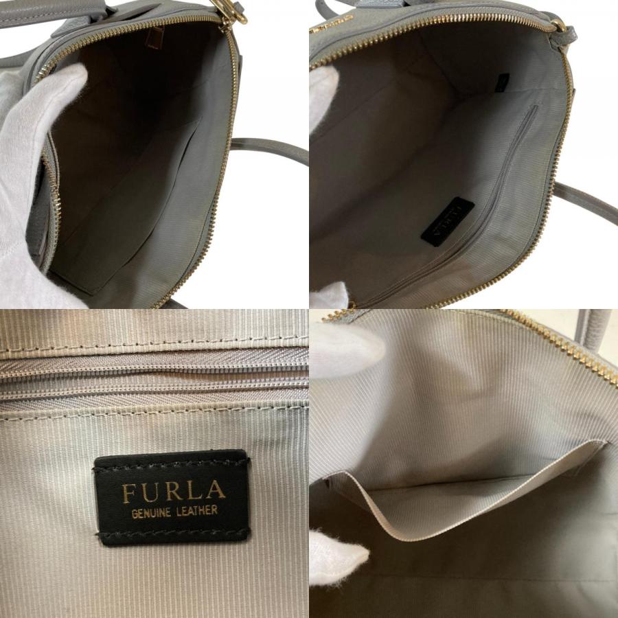 FURLA（フルラ） 美品 ロゴチャーム レザー 2WAY ショルダーバッグ