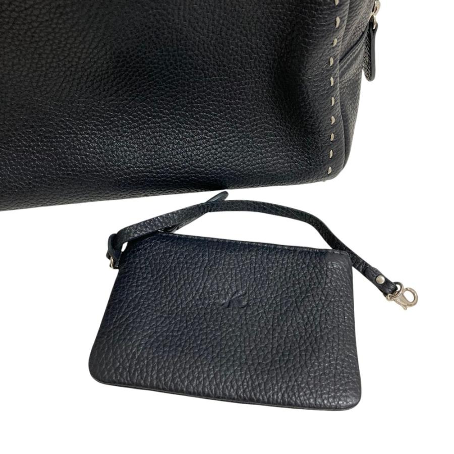 美品】GINZA Kanematsu ワンショルダーバッグ レザー ポーチ付き 美品 