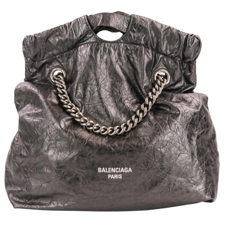 BALENCIAGA（バレンシアガ） 良品 クラッシュ スモールトート チェーン