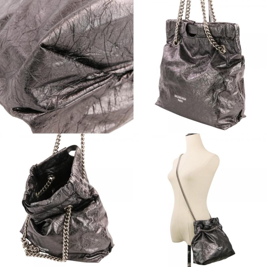 BALENCIAGA（バレンシアガ） 良品 クラッシュ スモールトート チェーン