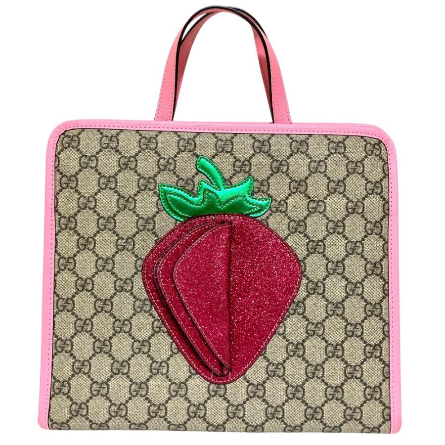 GUCCI（グッチ） 良品 チルドレンズ GGスプリーム 3Dストロベリー