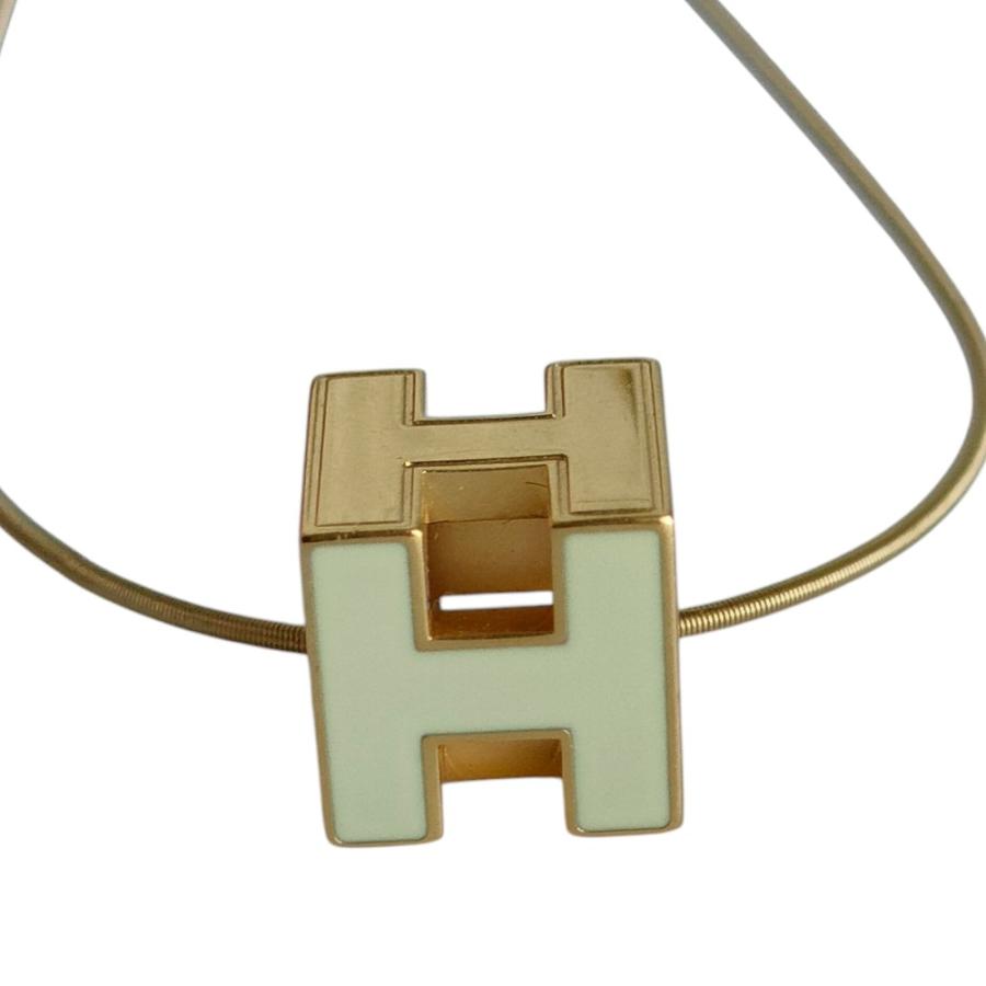 HERMES（エルメス） 美品 カージュドアッシュ Hキューブ チェーン 