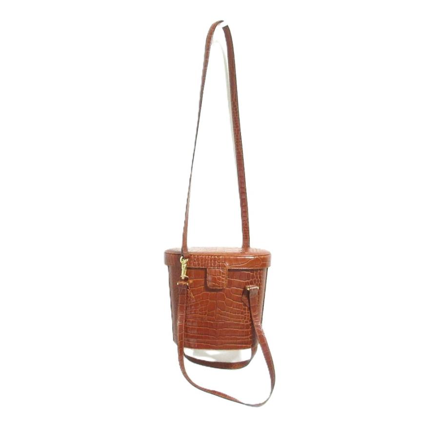 FOXEY（フォクシー） 良品 クロコ型押しレザー バニティバッグ 2Way
