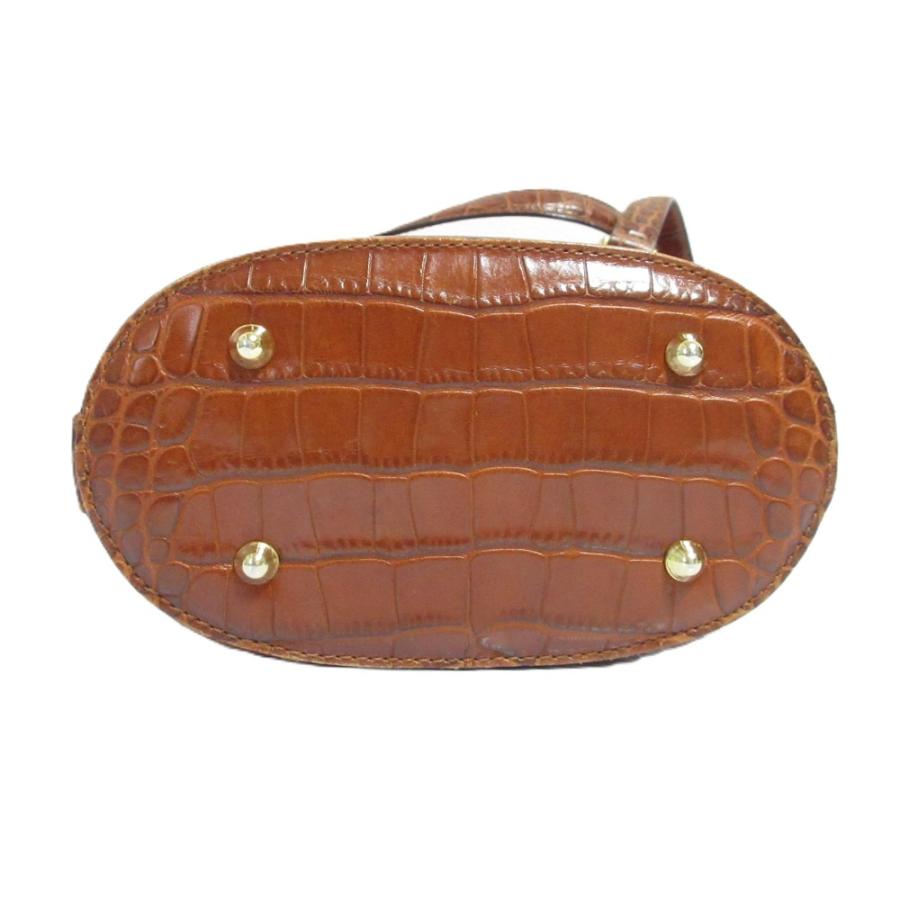 FOXEY（フォクシー） 良品 クロコ型押しレザー バニティバッグ 2Way