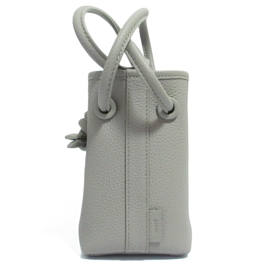 VASIC（ヴァジック） 美品 Bond mini mini レザー ハンドバッグ グレー