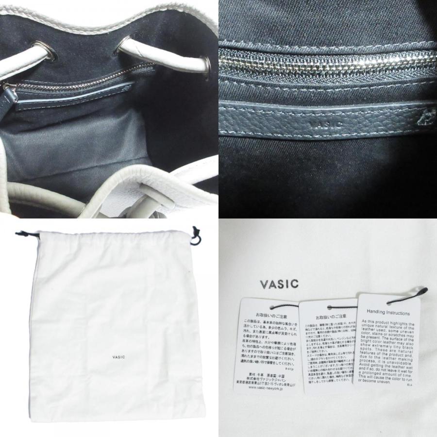 VASIC（ヴァジック） 美品 Bond mini mini レザー ハンドバッグ グレー