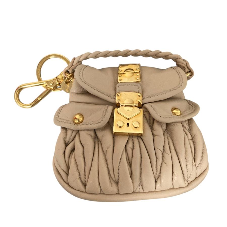 miu miu（ミュウミュウ） 良品 マテラッセ バッグチャーム 