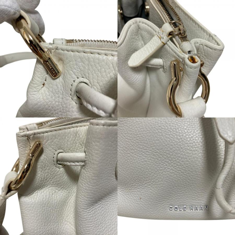 COLE HAAN（コールハーン） 良品 レザー 巾着型 ショルダーバッグ 