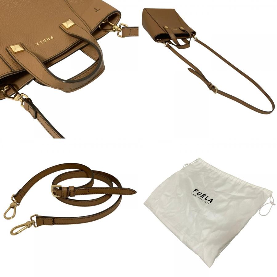 FURLA（フルラ） 美品 アフロディーテ 2WAY ミニ トート ハンドバッグ