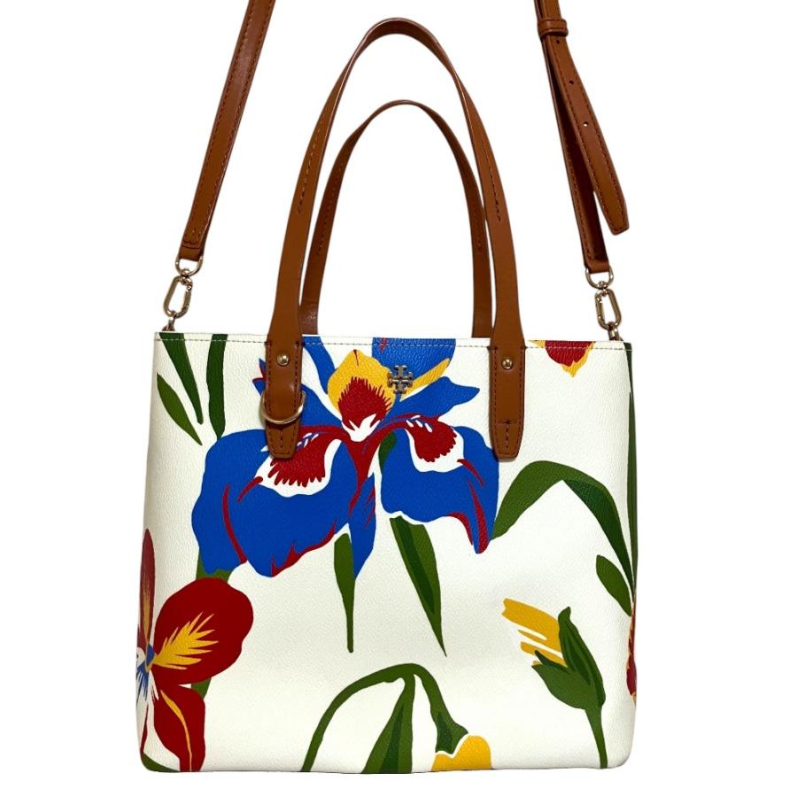 TORY BURCH（トリーバーチ） 美品 フラワープリント PVC 2way トート