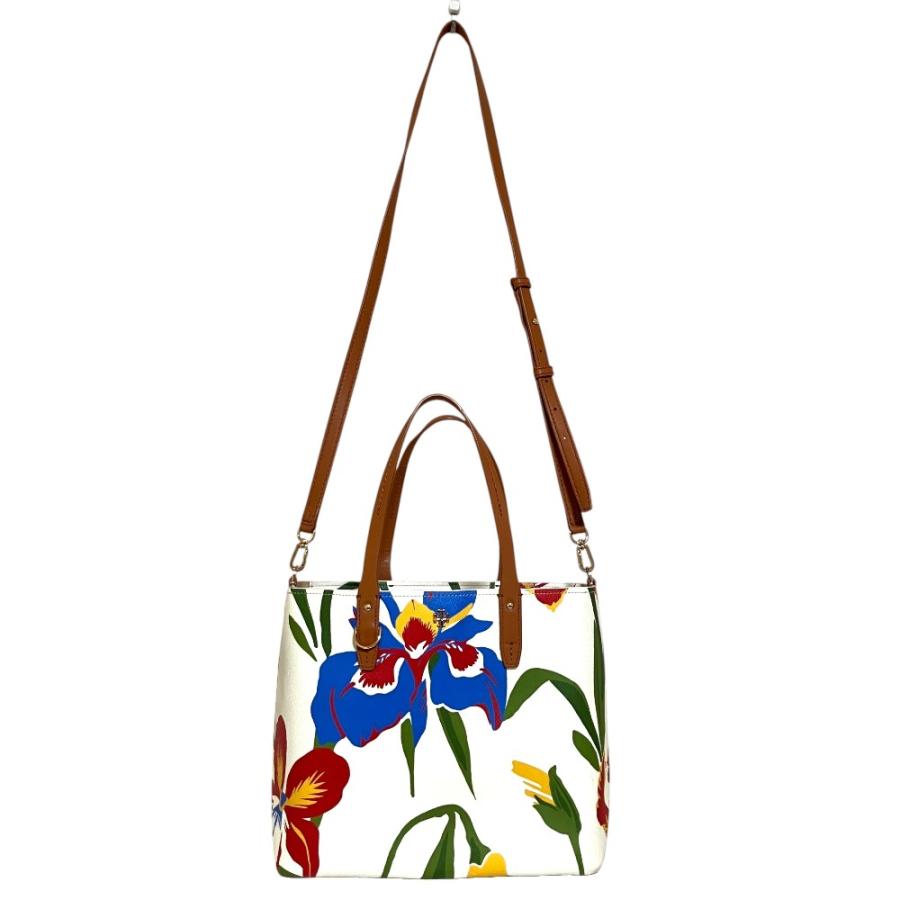 TORY BURCH（トリーバーチ） 美品 フラワープリント PVC 2way トート
