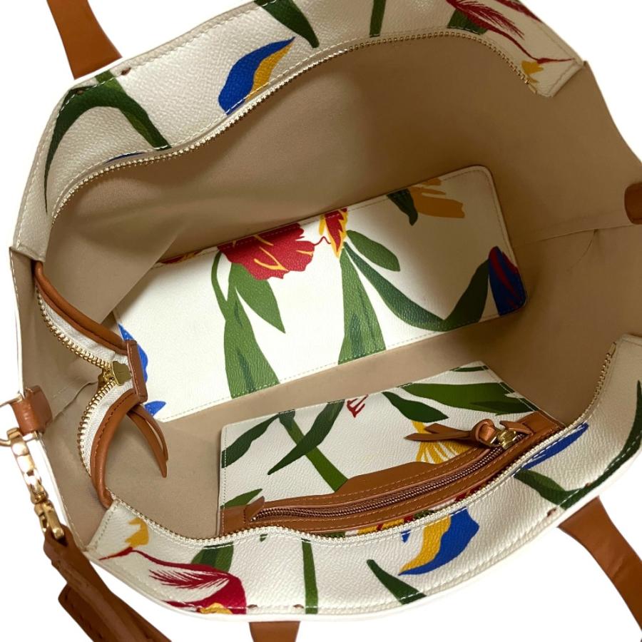 TORY BURCH（トリーバーチ） 美品 フラワープリント PVC 2way トート