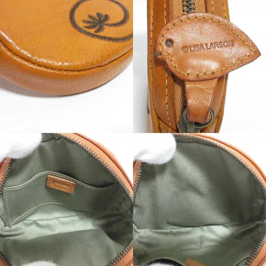 genten（ゲンテン） 美品 LISA LARSON レザー ライオン ポーチ
