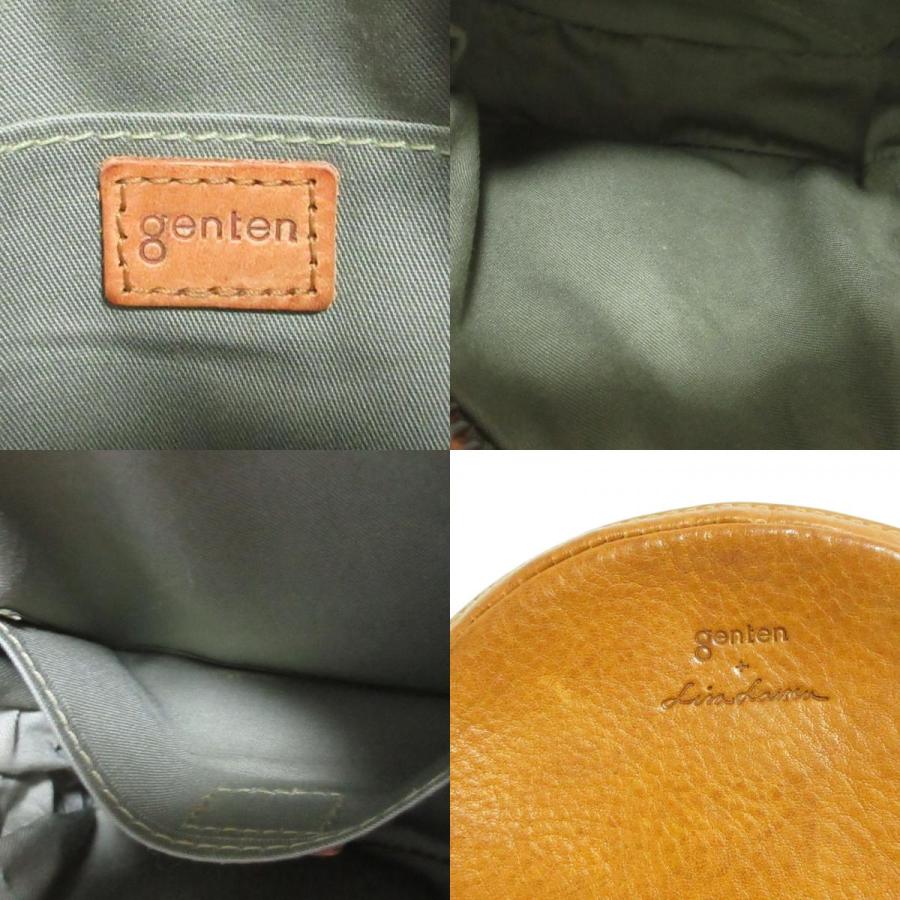 genten（ゲンテン） 美品 LISA LARSON レザー ライオン ポーチ