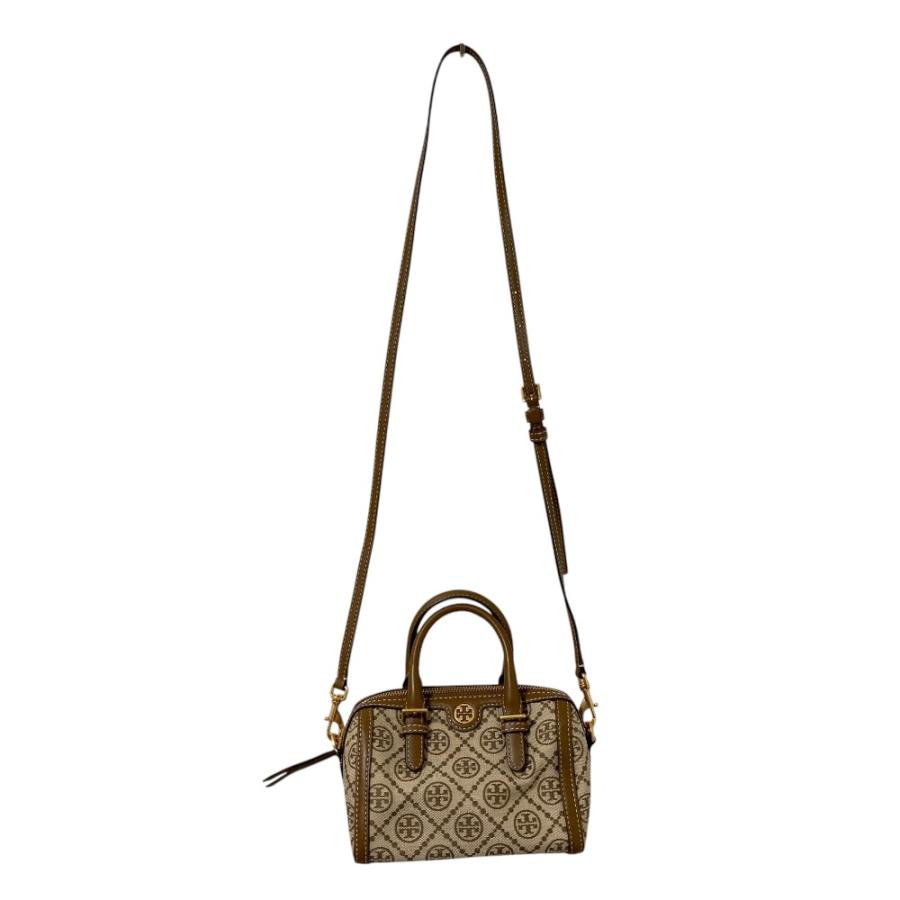 TORY BURCH（トリーバーチ） 良品 Tモノグラム ジャガード ミニ バレル