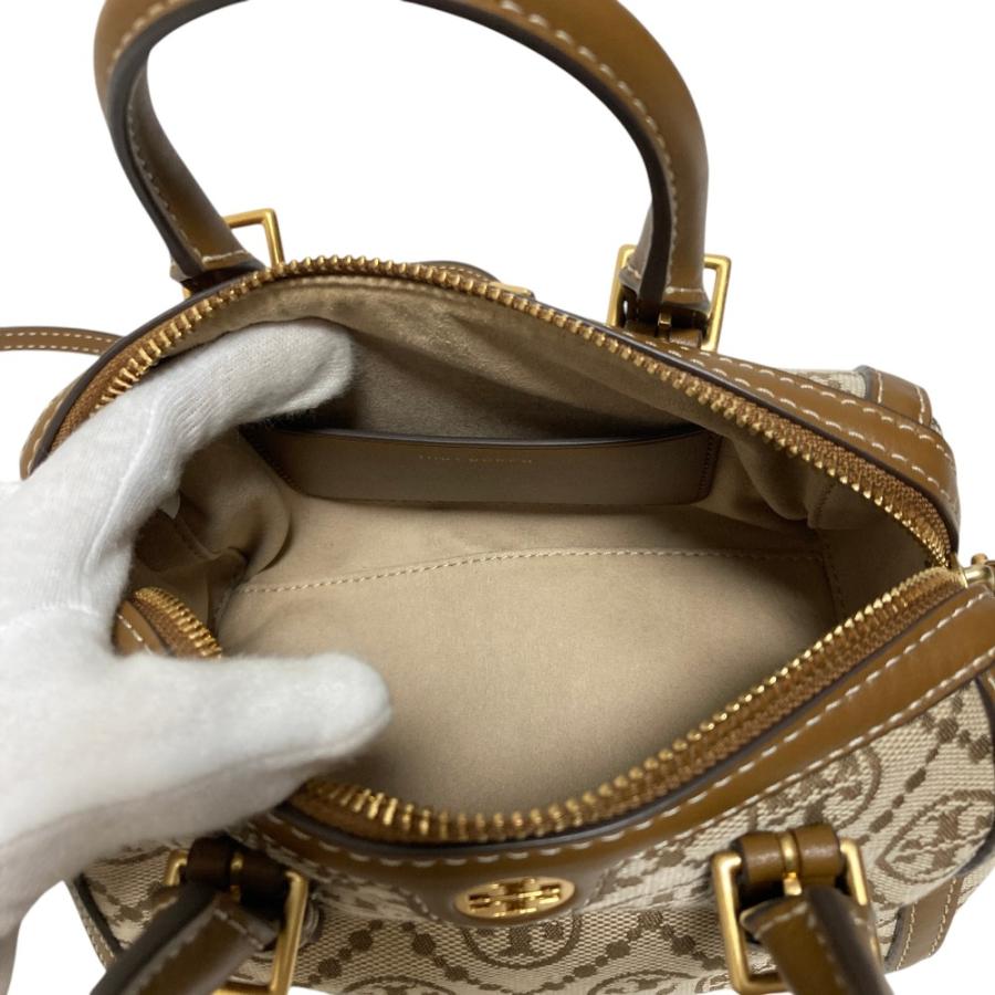 TORY BURCH（トリーバーチ） 良品 Tモノグラム ジャガード ミニ バレル