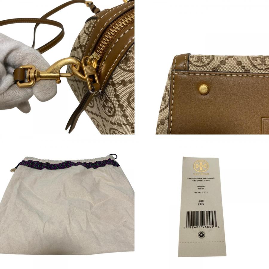 TORY BURCH（トリーバーチ） 良品 Tモノグラム ジャガード ミニ バレル