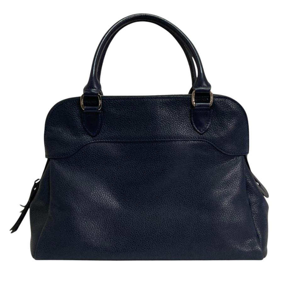 LONGCHAMP（ロンシャン） 美品 オールレザー 2wayバッグ ネイビー